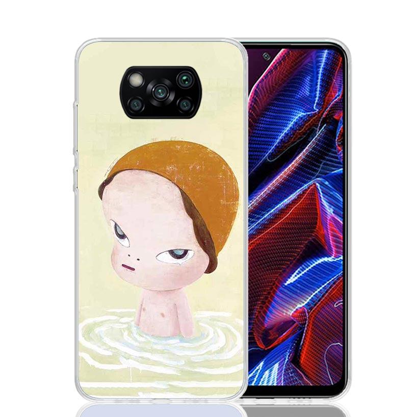 

Y-Yoshitomo Nara Phone Case For Xiaomi Poco F7 Ultra X7 X6 Pro X5 Redmi 15 15C 13 13C 12 12C 10 10A 10C 9 9A 9C 9T Shell Poco X7 Xiaomi Poco X5