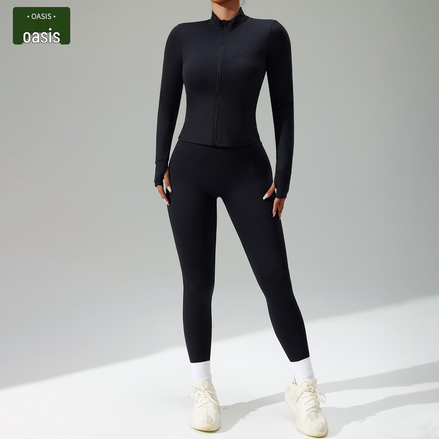 

Женский быстросохнущий комплект спортивной одежды для йоги и тренировок - Дышащий европейский и американский комплект из 3 предметов S