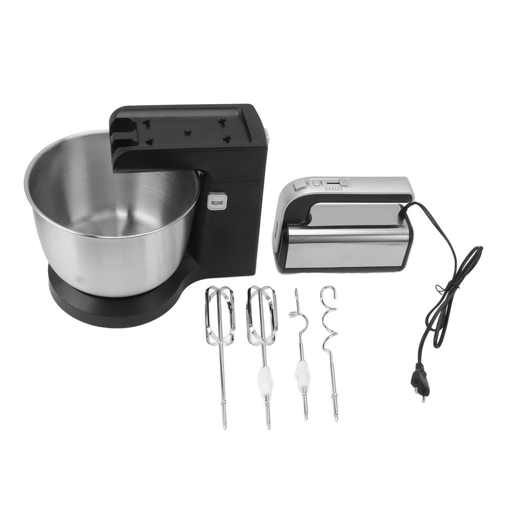 500W Electric Stand Mixer 3L Capacity Stainless Steel Dough Stuffing Mixer for Kitchen