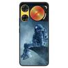For ZTE Nubia Music 2 Case 2025 Soft Black Silicone Bumper Butterfly Painted Phone Cover for Nubia Music2 Cases Fundas Capa