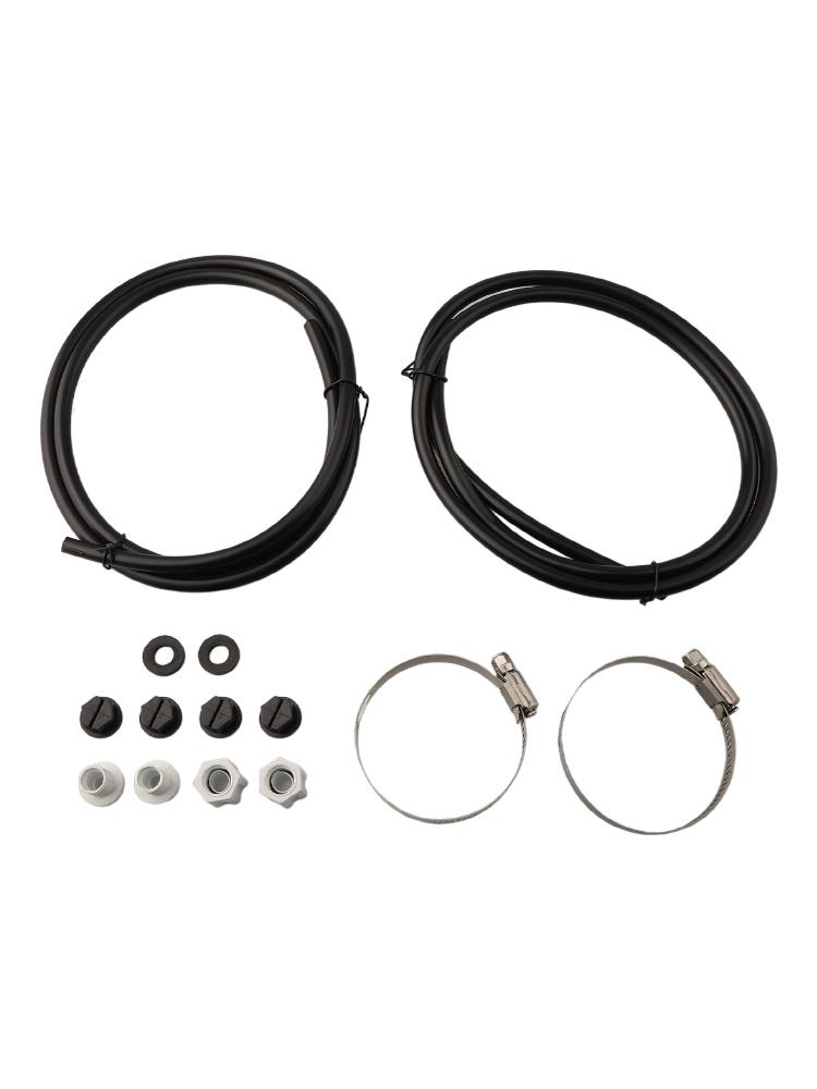 Black Chlorinator Tubing Off-Line Pipe: 4ft Silver