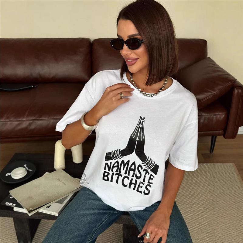 

2025 Ретро Тренд Универсальная Футболка с Принтом - Летняя Мода, Не Подвластная Времени, 100% Хлопок, Короткий Рукав M белый