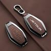 New Zinc Alloy Leather Car Key Cover, For Chery Jietu X70 X90 X95 Plus   , Protected Keychain Bag, Car Accessories
