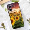 Sunflower  Floral Case For Xiaomi Redmi Note 13 Pro 14 12 11 10 15 Pro Plus Redmi 15C 10C 12C 13C 14C 15 Cover