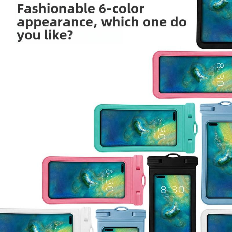 Waterproof Mobile Phone Case: Transparent, Touch-Friendly, Dive-Ready for Swimming, Rafting, and Beach Fun.