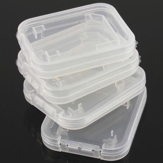 10Pcs/Set SD SDHC Transparent Storage Box Memory Card Protective Case Holder
