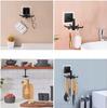 Self-adhesive Hanger With Hooks, 360° Swivel Hook, Kitchen Organizer