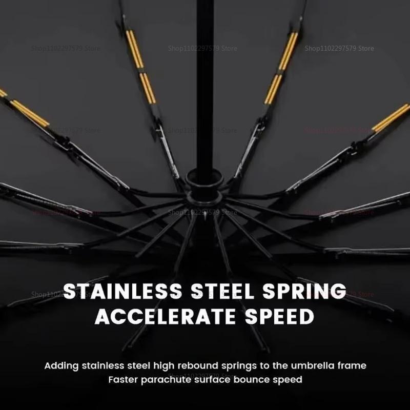 Regenschirm Automatischer Regenschirm Faltbar Outdoor Sonnenschutz Winddicht Verstärkter Rahmen Premium Faltbare Regenschirme für Damen/Herren