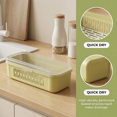 Dustproof Chopstick Drying Box Rectangular Shape with Transparent Lid Chopstick Draining Cage Space Saving Ventilated