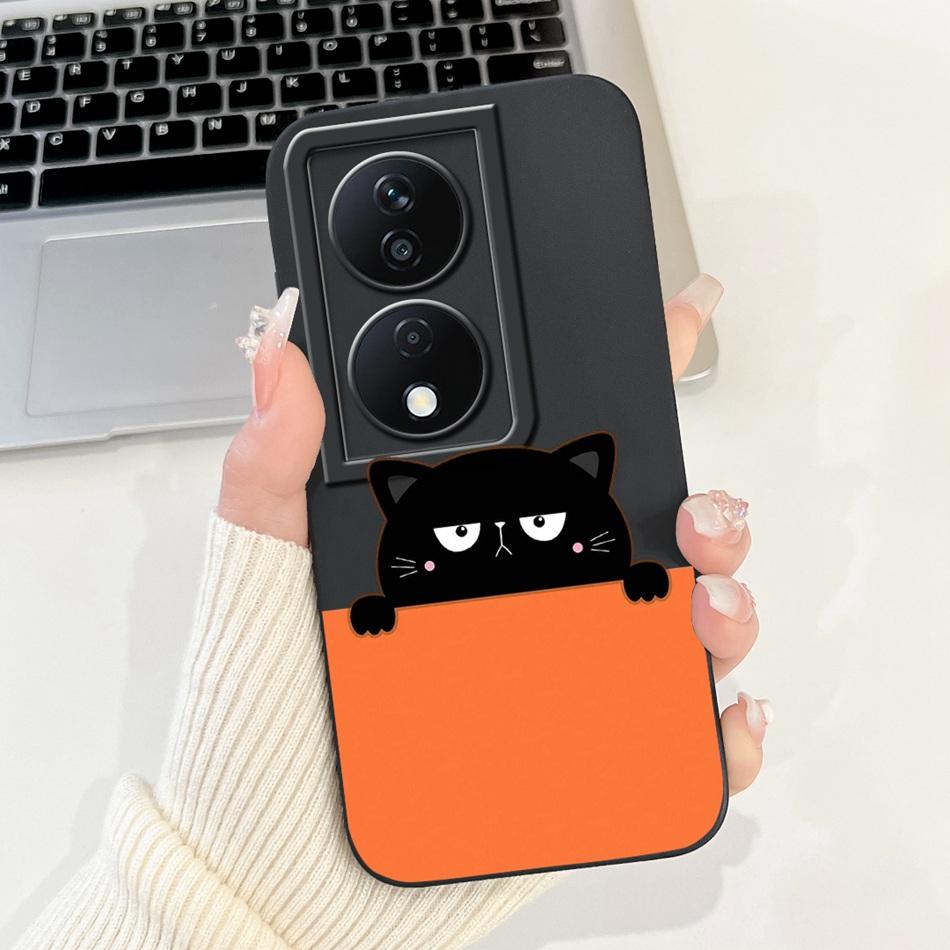 For Honor X7b Cute Panda Rabbit Cartoon Case HonorX7b X 7B 4G CLK-LX1 LX2 LX3 Camera Protective Soft Silicone Phone Cases