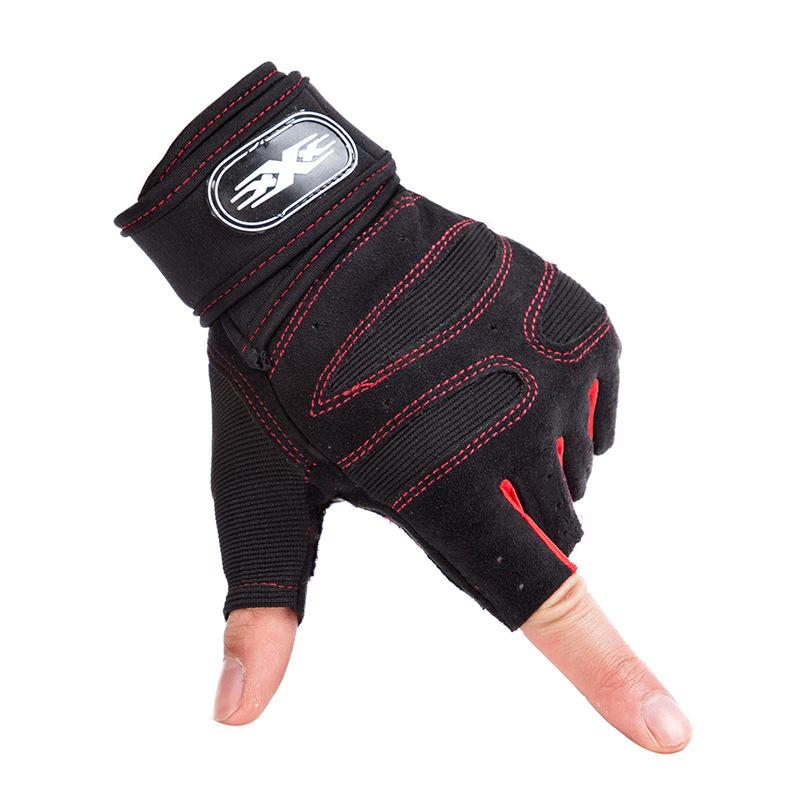Fitness gloves men's and women's cycling wear-resistant and non-slip long wrist guards
