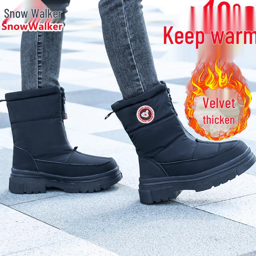 Women's Winter Snow Boots - Thick Plus Velvet, Waterproof, Cold-Resistant To -40°F, Non-Slip.
