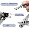 Nail Clippers for Men Fingernail and Thick Toenails, Portable Ultra Sharp Keychain Nail Clipper, Folding Slim Design for Travel, Home, Working,