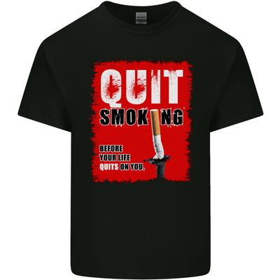 Quit Smoking Before Your Life Quits On You Unisexs Light Cotton TShirt