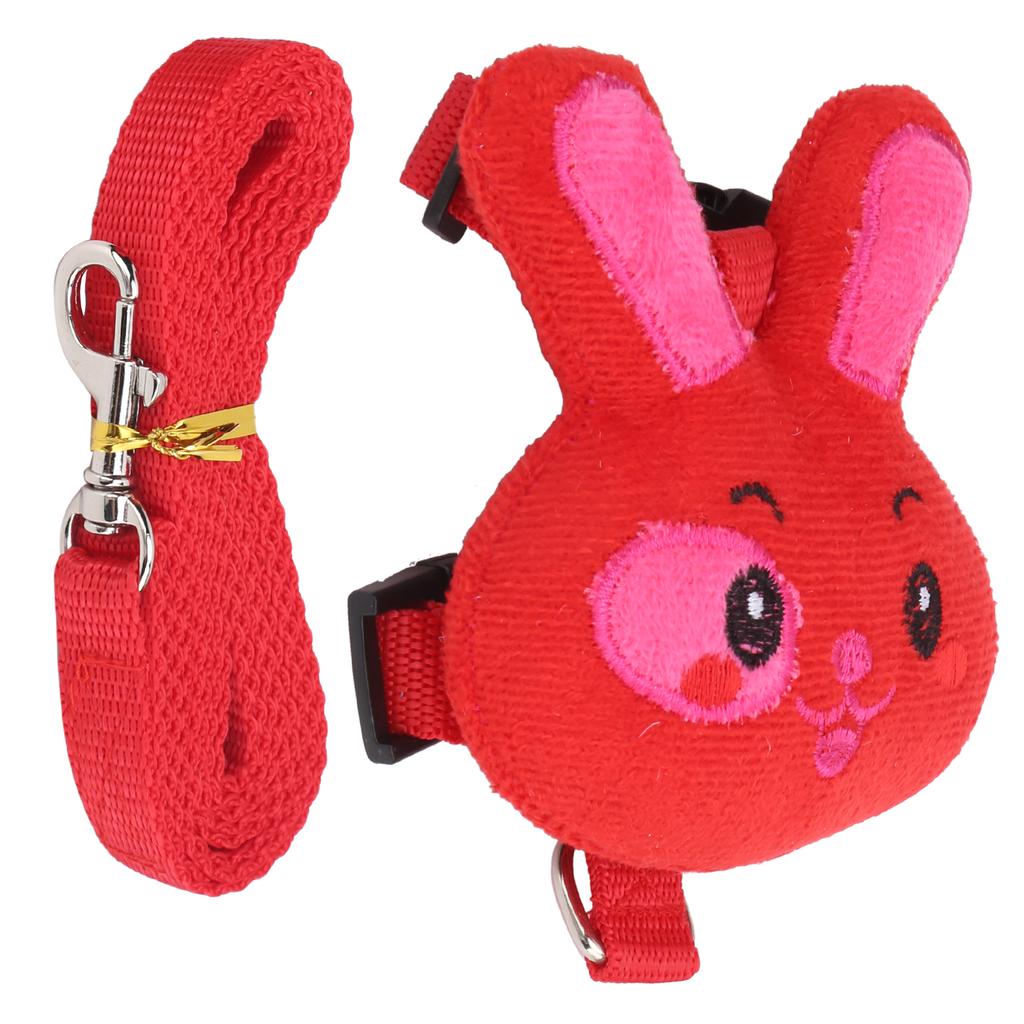 Kleintier Kaninchen Ausgefallenes Leinen- und Geschirrset Strapazierfähiges Nylon für Ziehen beim Spazierengehen