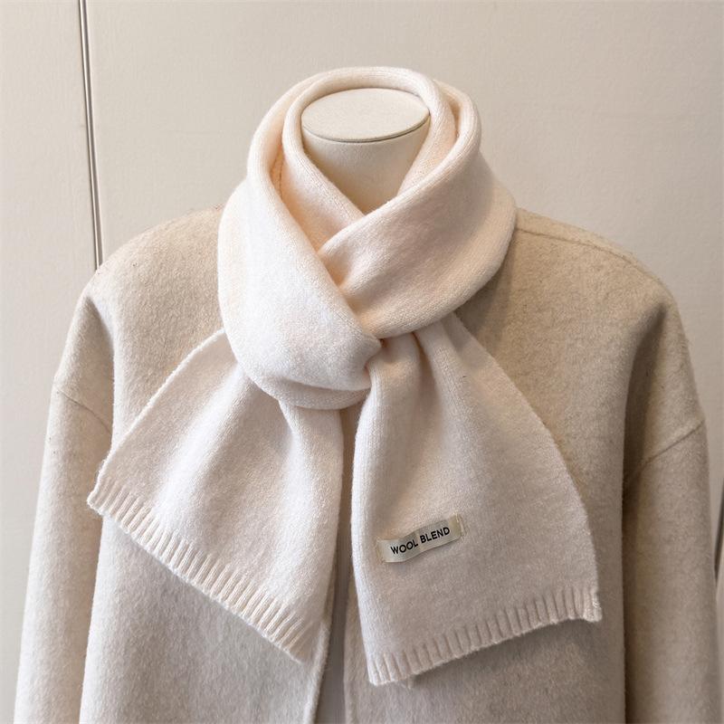 Winter Scarf For Women Long Warm Cashmere Scarves Hijab Solid Lady Shawl Wrap Female Pashmina Bandana Head Scarfs Poncho Stoles