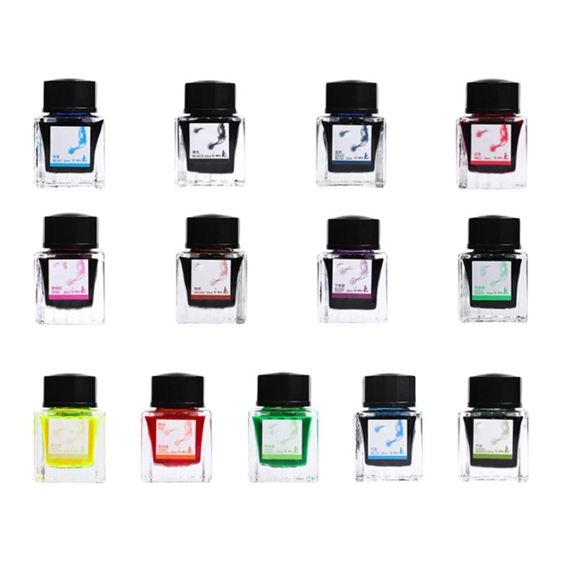 30ml Fountain Pen Ink Fountain Pen Writing Ink Colorful Fountain Ink Fountain Pen Bottled Ink for Students