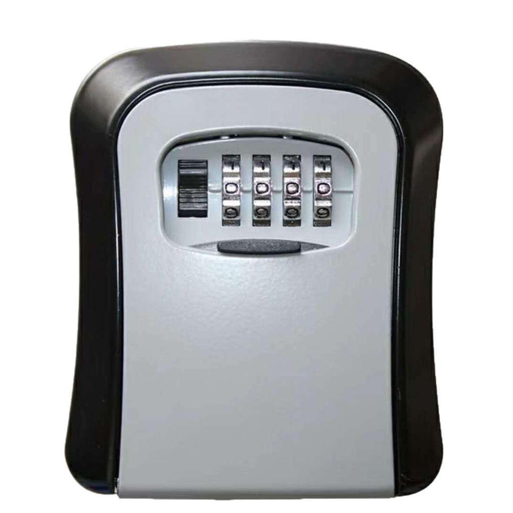 Temporary Key Storage Box for Construction Sites and Dorms with Anti-Theft Lock and Peephole