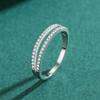 Tancise Classic 925 Sterling Silver  Zircon Ring Ladies Jewelry Wedding Promise Party Gift