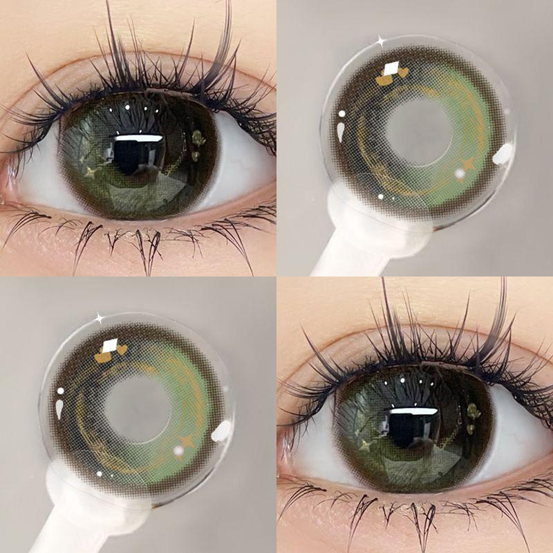 MillCreek Myopia Tinted Lenses 2 Pieces/1 Pair Soft and Comfortable Hydrogel Degree Contact Lenses