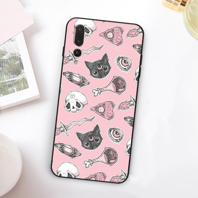 

Girly Pastel Witch Goth For Huawei Nova 12i 12s 11i 7i 8i Y73 Y70 Y90 Y60 Y72 Y61 Y91 9 10 SE P30 Pro P40 Lite Case Nova 10 SE