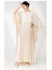 Szal Suknia Wieczorowa Plus Size: Plisowana Spódnica i Długi Muzułmański Szlafrok Design
