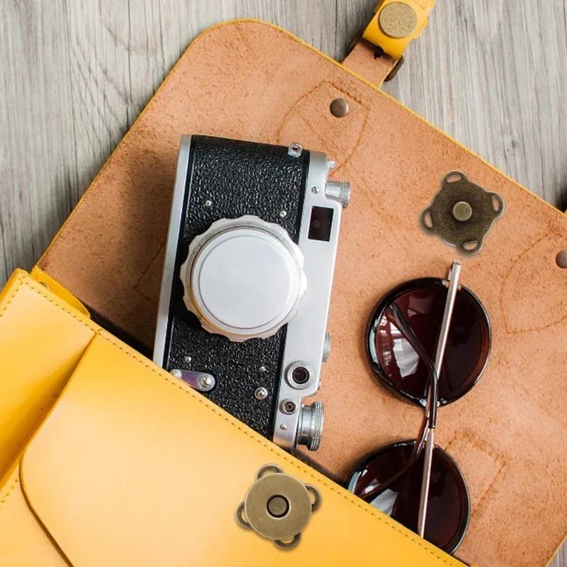 18mm Magnetic Buttons DIY Sewing Magnet Snaps Purse Clasp Closures Metal Wallet Button Bag Accessories Clothes Craft Buckles
