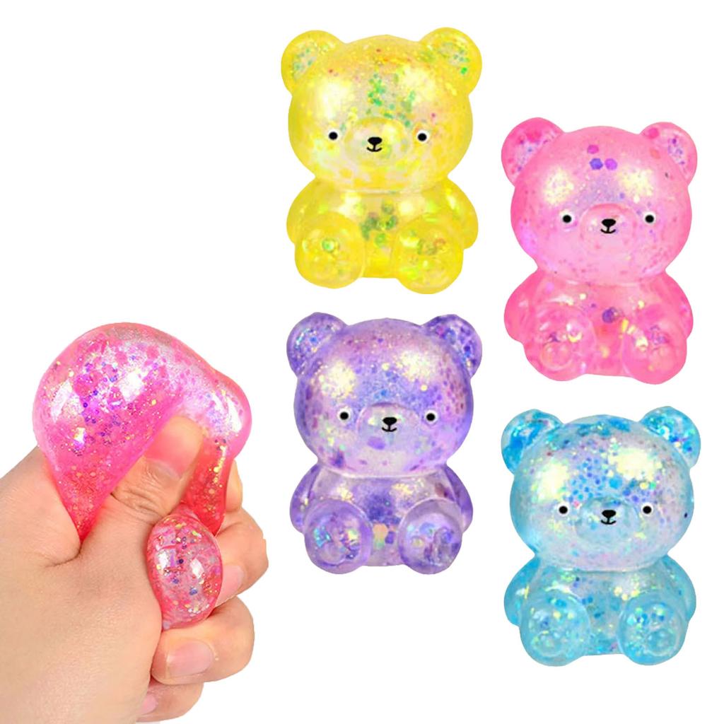 Jokes Mini Stress Toys Bear Sensory Toys To Party Birthday Gifts Easter Egg Filler