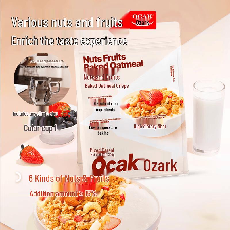 Ozak Nut & Fruit Baked Oatmeal Crisps