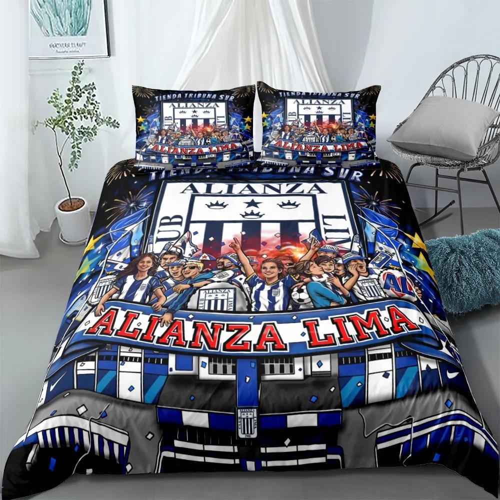 Football A-Alianza L-Lima Duvet Cover Set Bedding Set Kids Boy Girl Bedroom Decoration 2/3piece Set Single/Double/Queen Size