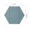 Solid Color Hexagonal Silicone Coasters Creative Simplicity Pentagram Heat Pad Household High Temperature Waterproof Oil Coaster