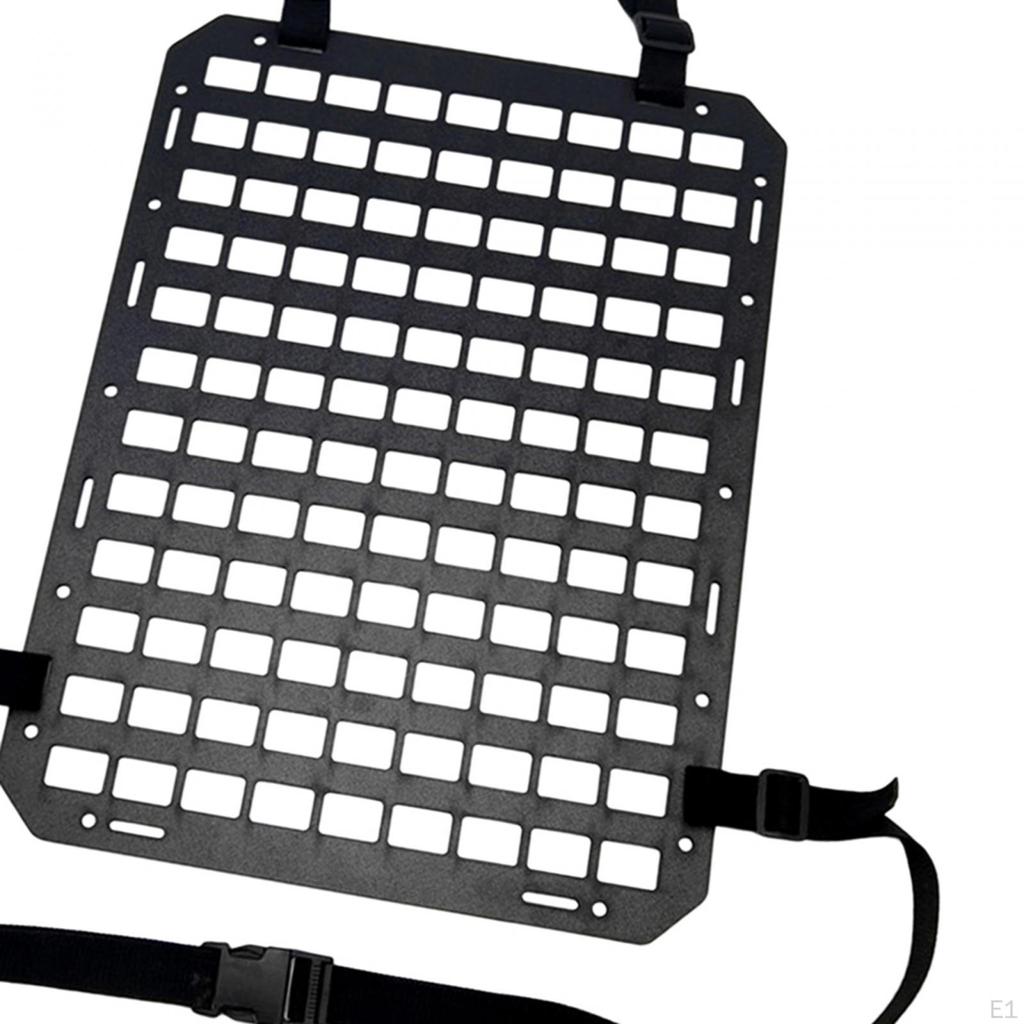 Molle Panel for Vehicles Practical Storage Rack Insert Parts Seatback Easy To Install Rear Seat