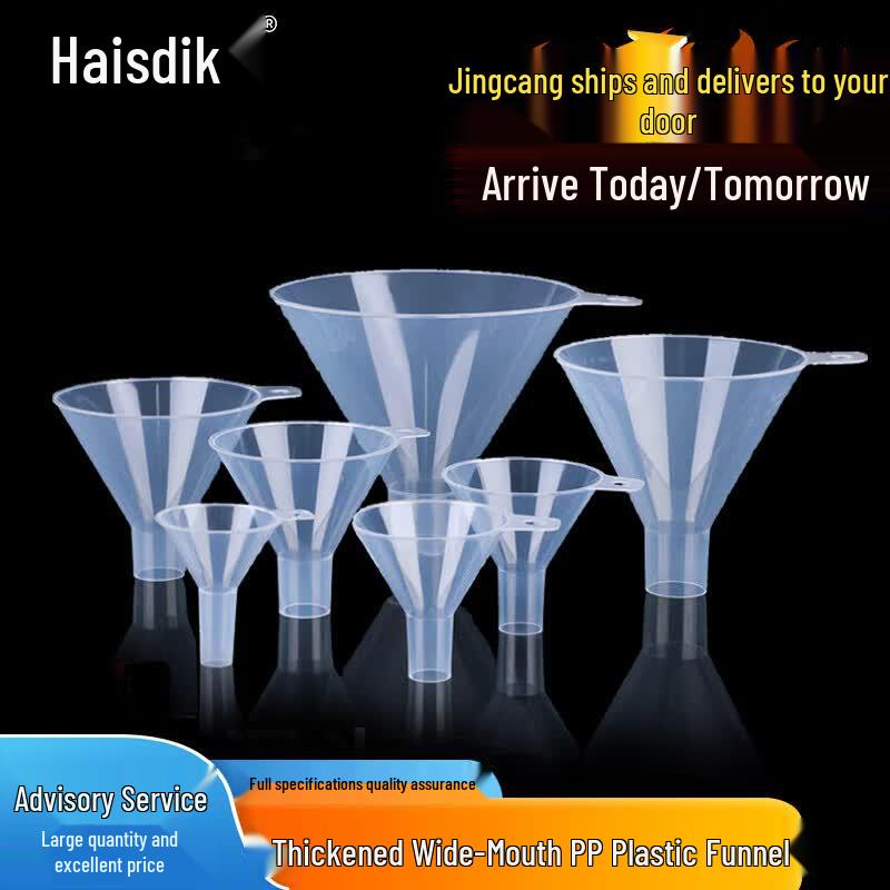 Haishidike HKCL-37 PP Plastic Powder Dispensing Funnel 50mm