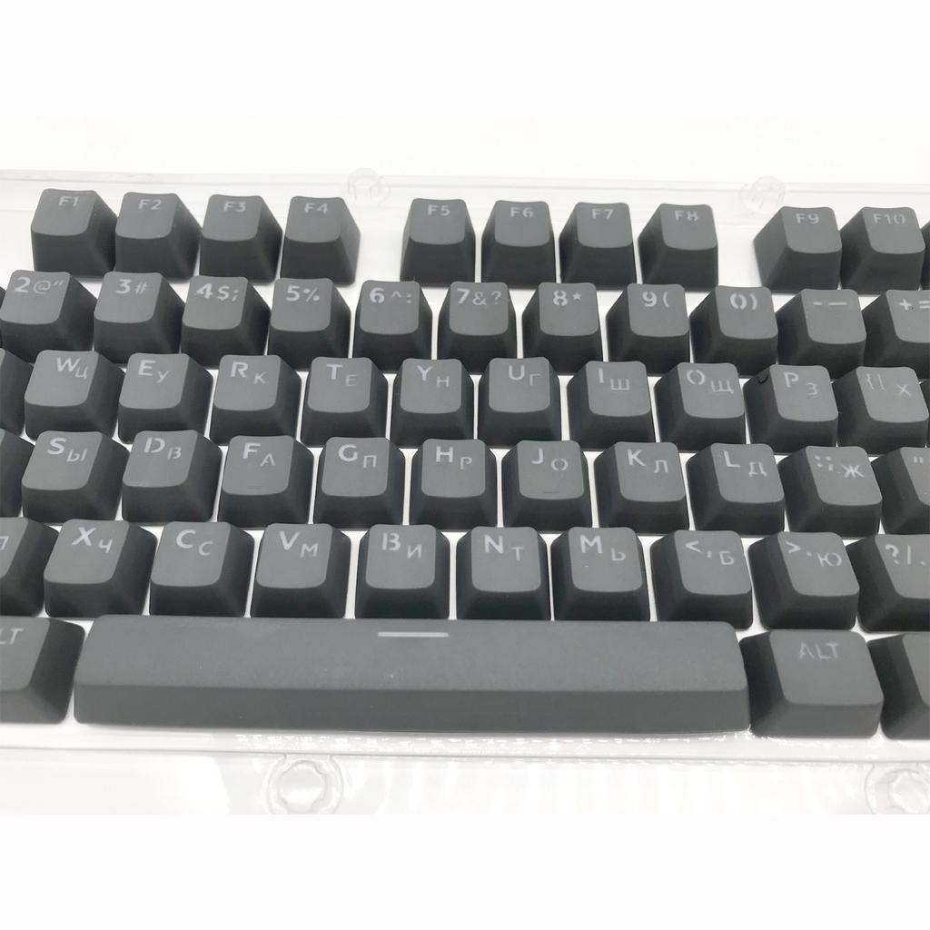 Gaming Custom Keycap Dye Sublimation PBT Keycap Set Double Shot Russian Backlight PBT Mechanical Keyboard 104Key Durable