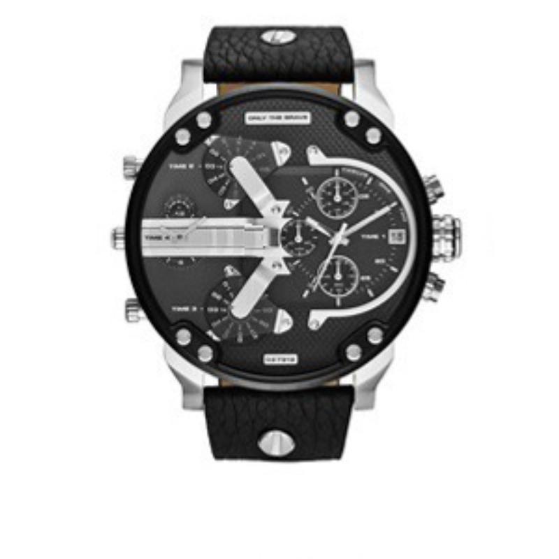 Herrenuhr personalisiert großes Zifferblatt trendige Uhr Edelstahl mit Quarzwerk