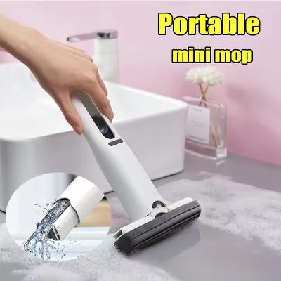 Úklidové potřeby Mini ždímací mop Domácí kuchyně Čištění auta Mop Čistič stolu Houba na sklo Čisticí mop pro domácnost Čisticí nástroje