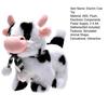 Electric Plush Dairy Cattle Toy Kids Walking Interactive Mooing Nodding Robot Scarf Cow Plushie Toy Toddlers Educational Simulation Animal Toy