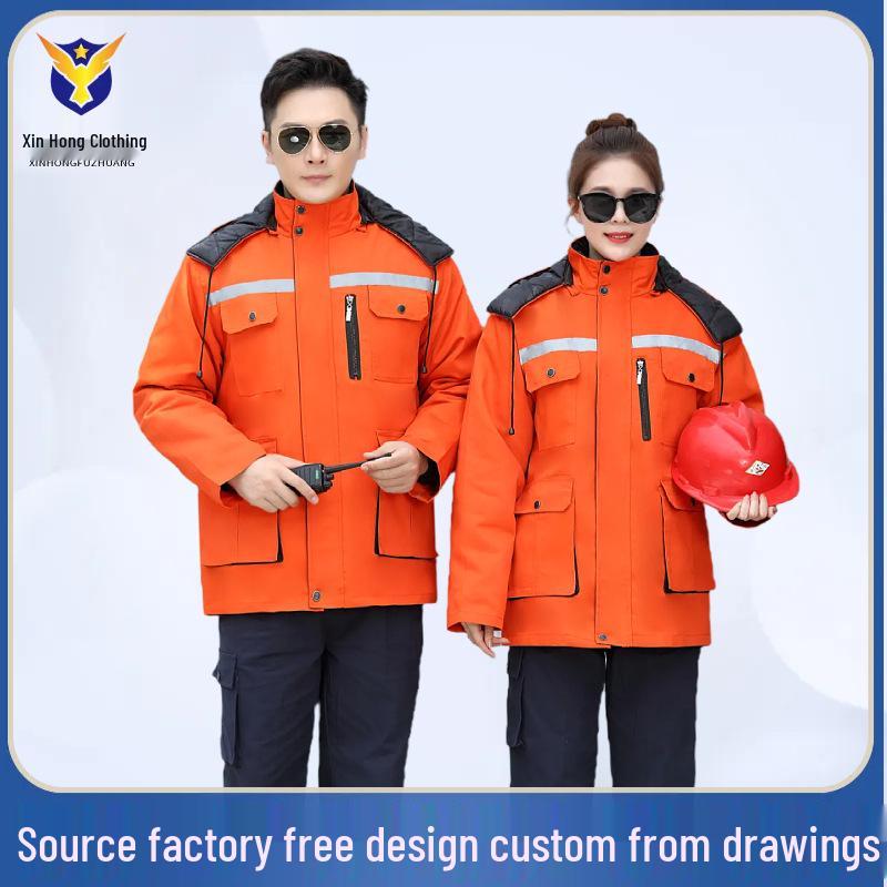 Winter Insulated Reflective Work Coat