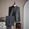 Modal Wool High-End Suit Set - Formal, Machine Washable, Linen Lined, Ideal for Weddings and Business.