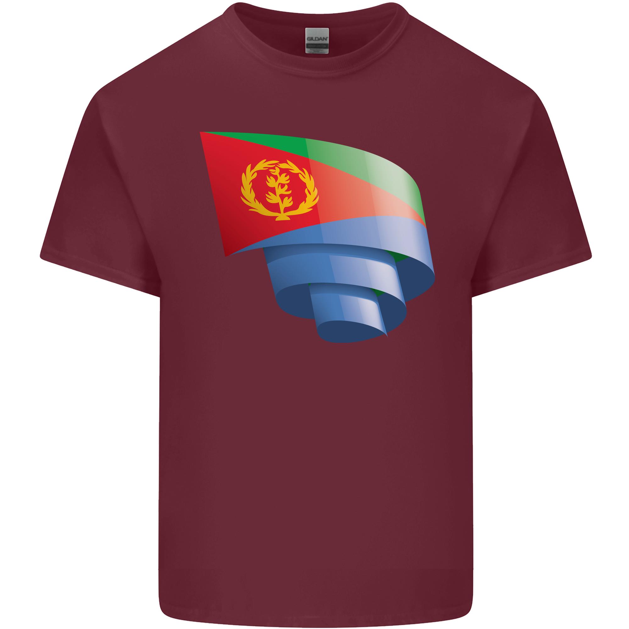 Curled Eritrean Flag Eritrea Flag Day Football Unisexs Light Cotton TShirt S