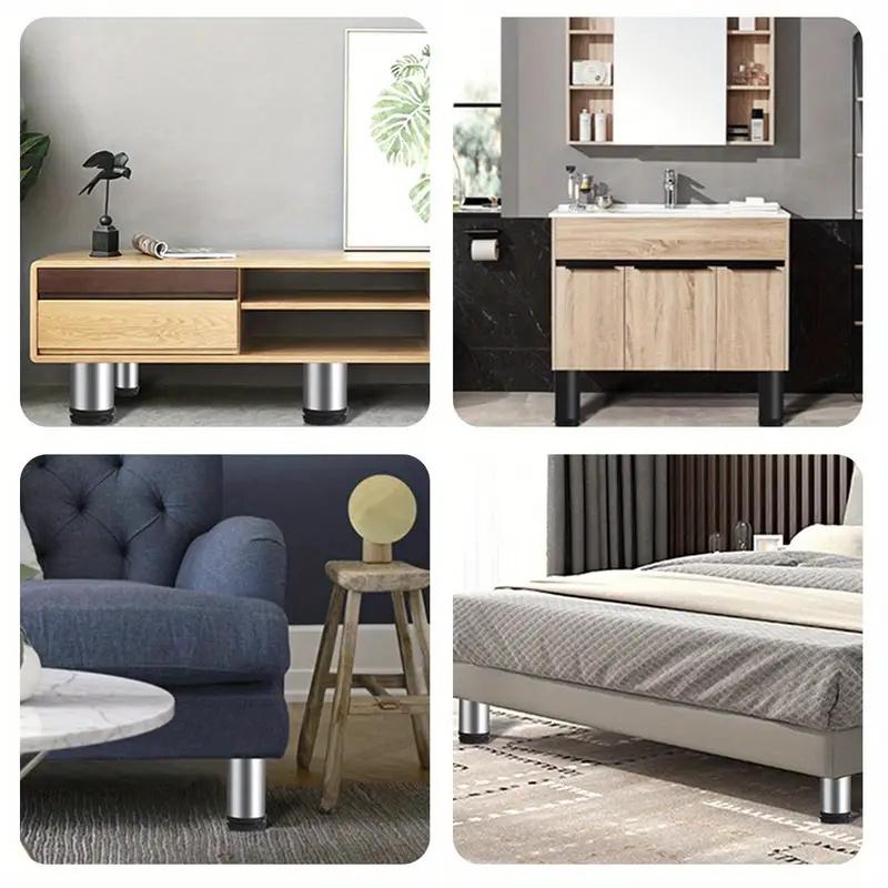 4Pcs Stainless Steel Adjustable Furniture Support Legs For Kitchen Cabinet Sofa TV Stand Furniture Feet