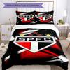 Spfc Team Crest Design Printed Pattern Duvet Cover Set – Includes 1 Duvet Cover and 2 Matching Pillowcases Bedroom Decor Christmas Gifts