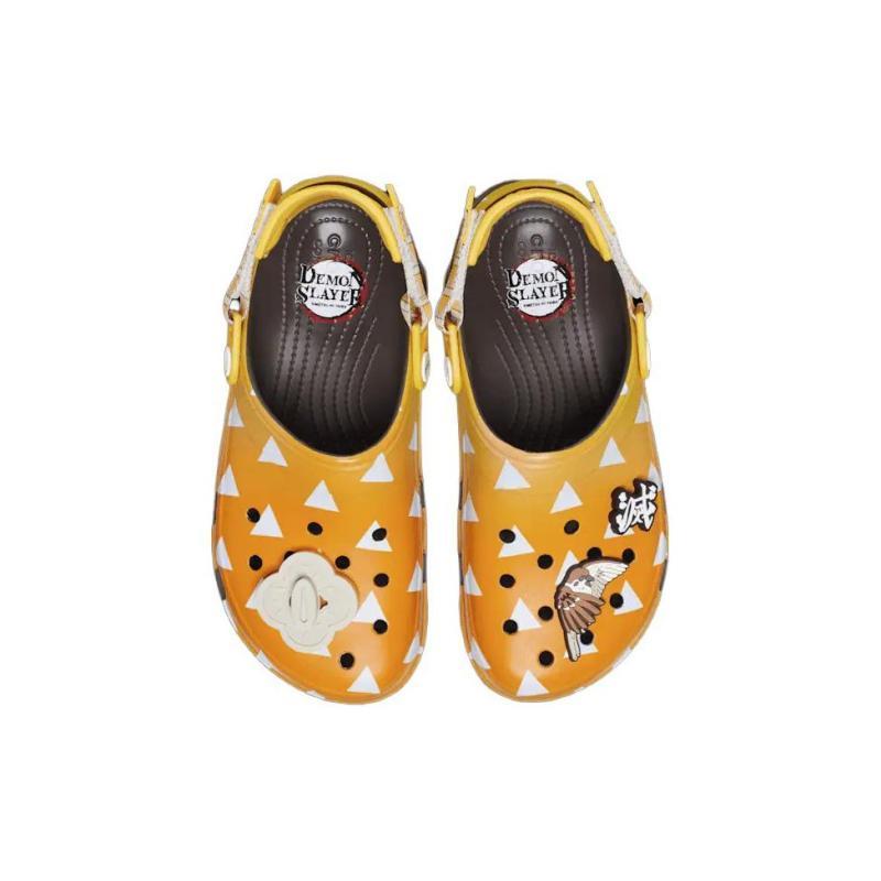 Crocs X Demon Slayer Sabots Tout Terrain Sandales Antidérapantes Unisexe Jaune