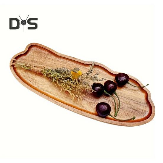 Wooden Tea Coffee Tray Cloud-Shaped Fruit Dessert Candy Plate for Tea Coffee Cup Breakfast Plate Jewelry Cosmetics Organizer