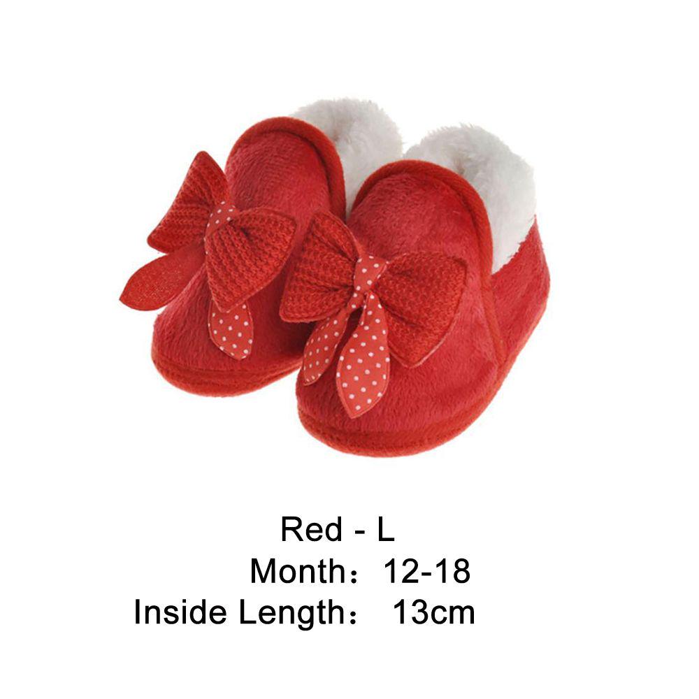 Crib Bebe Toddler Newborn Baby Shoes Winter Prewalker Warm Boots Bowknot
