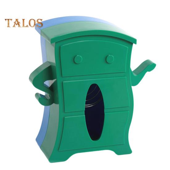 Niedlicher Taschentuchbox-Halter, kreative Form, lebendige Farbe, rutschfestes Design, Papierhalter mit großer Kapazität, platzsparende Schreibtischdekoration