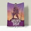 Anime V-Vinland Saga Throw Lightweight 240g Flannel Blanket Soft Skin-friendly for Summer Cooling