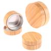 1Pc 30G 50G 100G Bamboo Bottle Cream Jar Nail Art Cream Refillable Cosmetic Makeup Container Bottle Storage Box