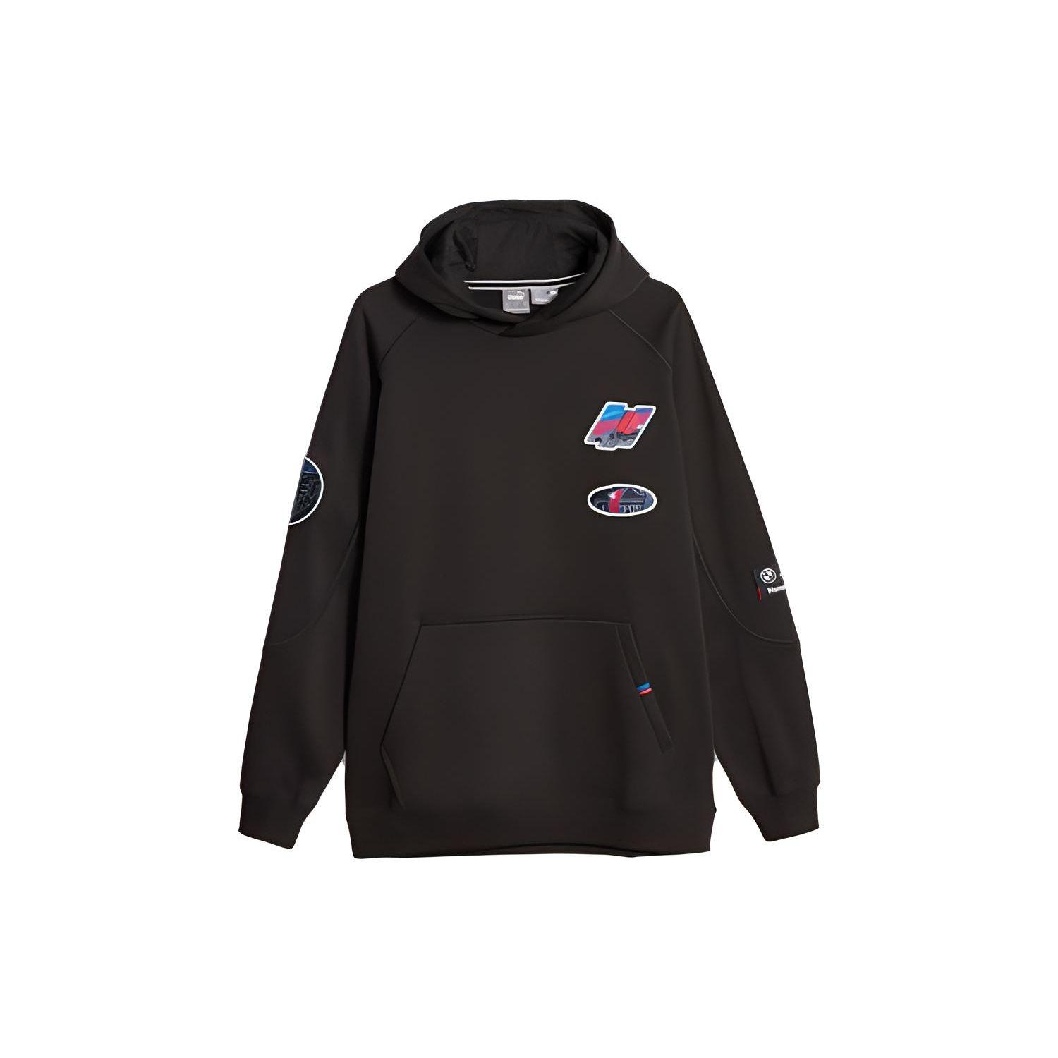 

Puma Худи с логотипом однотонного цвета, облегающее, с длинным рукавом, мужское, черное 621073-01 S