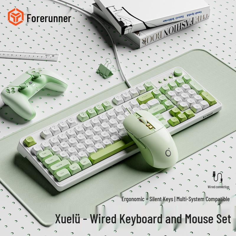 G98 Silent Keyboard & Mouse Set: Mechanical Feel, Sleek Design, Magnetic Shaft